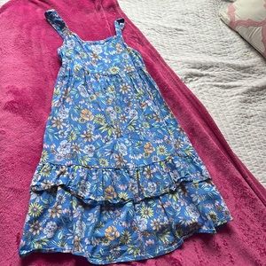 Come by this blue dress with flowers on it from Old navy!
